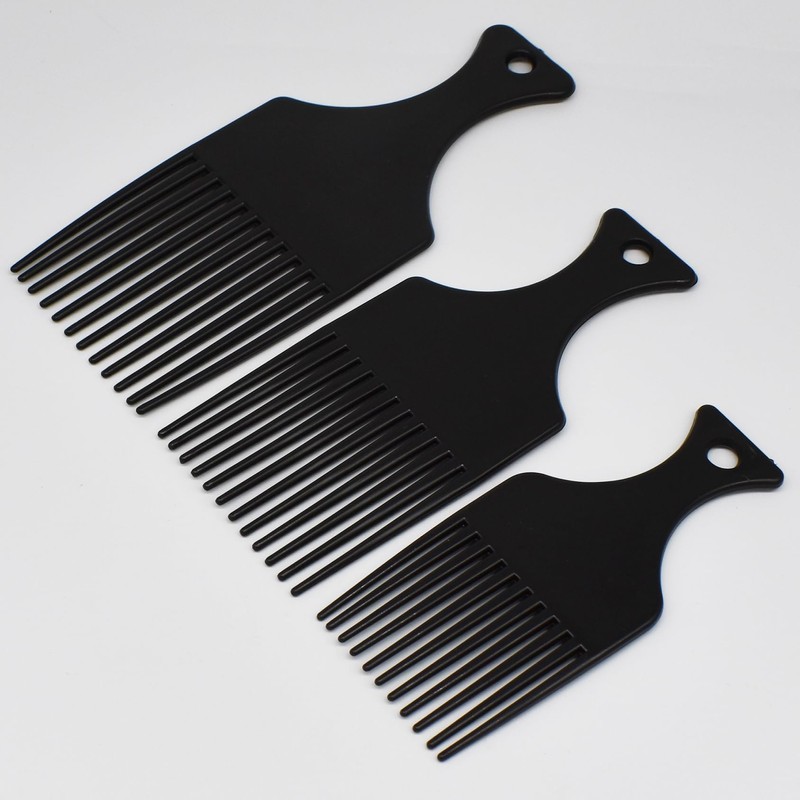 Afro Hair Comb Smooth and Stable Wide Teeth Plastic Styling