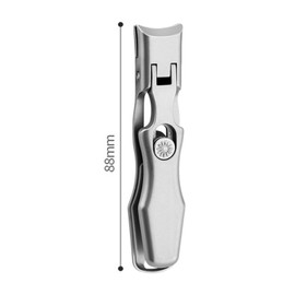Nails, Nail Clippers Stainless Steel 16mm (Black, Silver) Stainless Steel Nail Clippers Nail Clippers with Stainless Steel Fingernail and Toenail Clipper Cutters for Men and