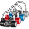 Shimeyao 4 Pcs 5 Letter Combination Lock Heavy Duty Gym