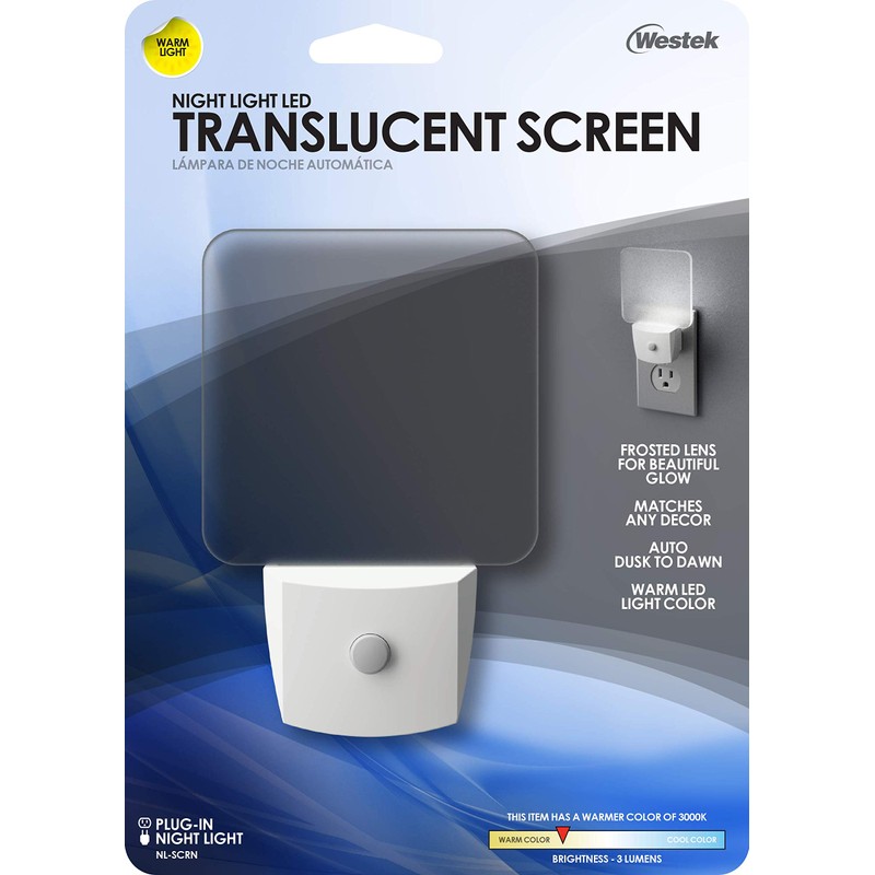 Westek NL-SCRN Automatic Translucent Screen Light, Clear