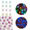 Nail art luminous character + catfoot chameleon 24 piece set (WC4A1F6) / 네일아트 야광 케릭터+캣풋 카멜레온 24개입 세트 (WC4A1F6)