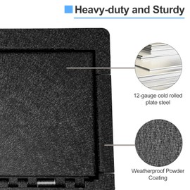 OETEX Center Console Safe for Car, Gun Safe Vault, In-vehicle Lockbox Storage Compatible with TOYOTA 4RUNNER 2010-2024, Heavy Gauge Cold Rolled Plate Steel, 4-digit Lock