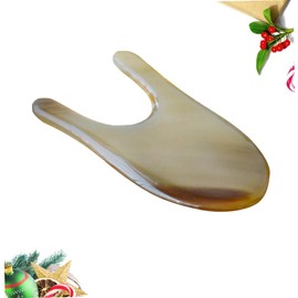 Baluue 3pcs Facial Massager Natural Horn Scraping Tool Neck Shoulder Massage Physical Aid