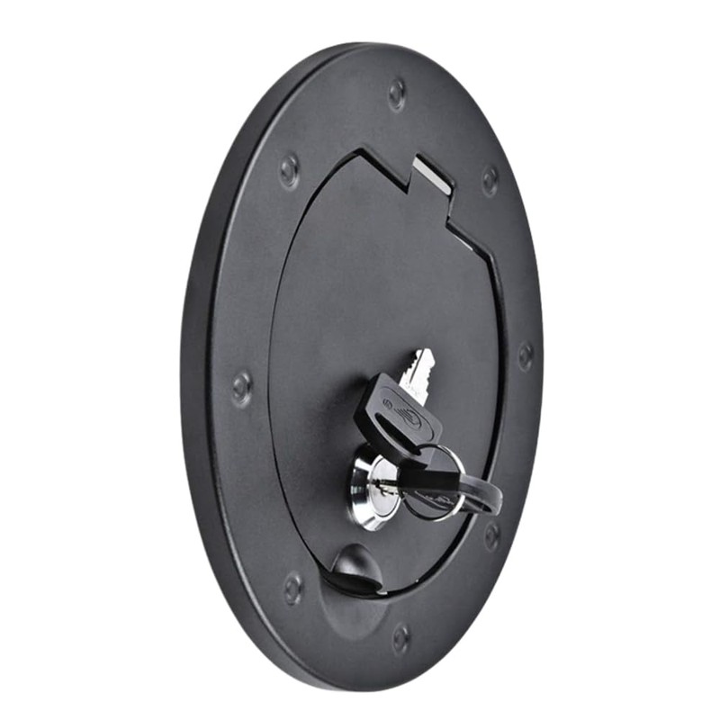 KACEPAR Locking Fuel Tank Cover, 2007-2018 Compatible with Jeep Wrangler
