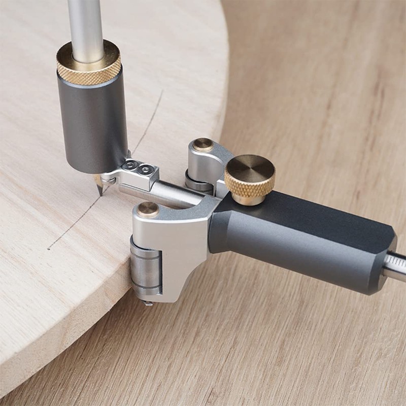 CENPEK 2in1 Wood Scribe Tool Wheel Marking Gauge Woodworking Scribe