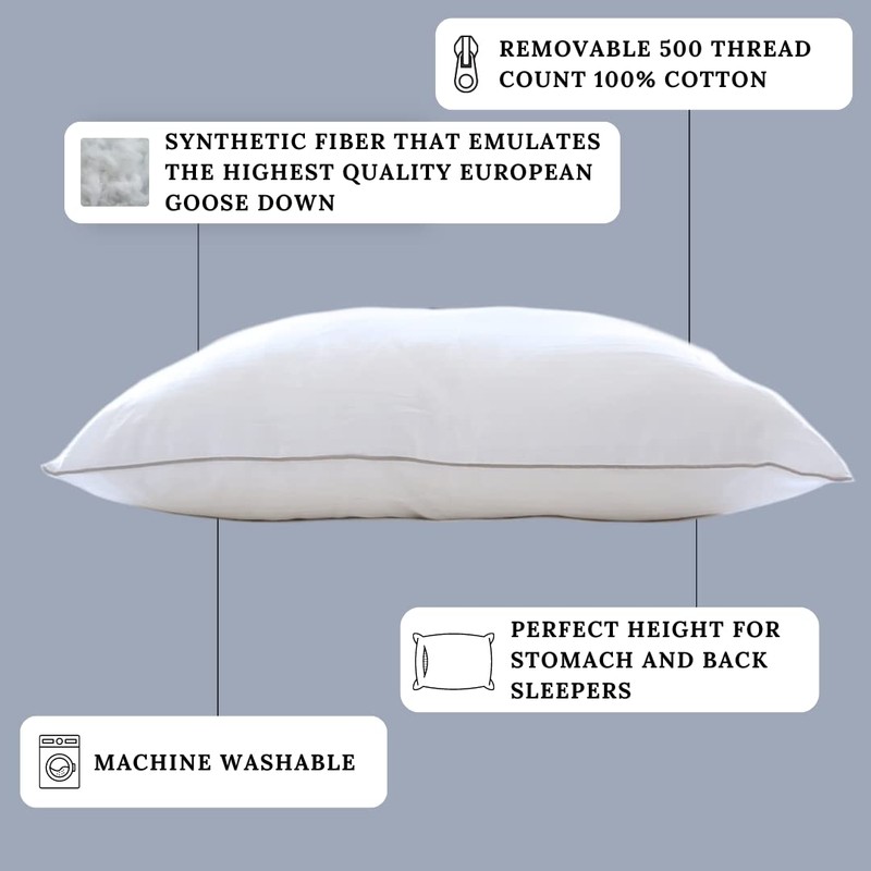 Isotonic Indulgence Synthetic Down Pillow | Back & Stomach Sleeper