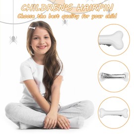 WLLHYF Pack of 2 Halloween Christmas Bone Hair Clips Skull Skeleton Hair Pins Side Hair Clip Halloween Christmas Cosplay Costume Decorative Hair Berets Accessories for Women Girls
