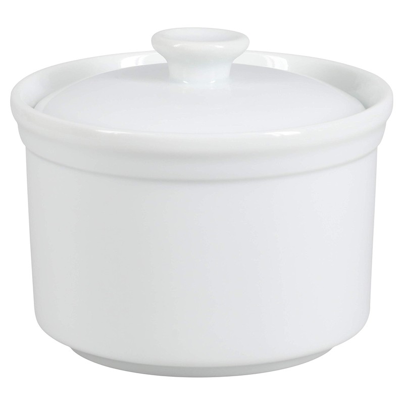BIA Cordon Bleu Kitchen Accessories Porcelain Salt Boxes, 4", White