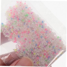 Sosoport 2pcs 6 6 Bags of DIY Luminous Fluorescent Particles Glow in The Dark for Wishing Bottles Fish Tank Lighting