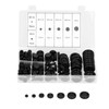 200Pcs Wire Washer Kit Rubber Grommet Dustproof Insulated Fireproof for