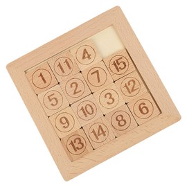 TOYANDONA Puzzle Boys Teaching Wooden Tangram Brain for Birthday Teasers Slide Toys Game Wooden: Girls Numbers Wood Educational Cognition Iq Sliding Shower Development Intelligence Number Toy Puzzles