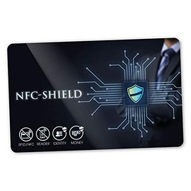 Original NFC Shield Card (RFID Blocker) - 2nd Generation: Ultra Thin (0.56 mm), HF (~13.56 MHz) and NF (~125 kHz), Protection against Collision, 100% Protection without Interference, Made in Germany,