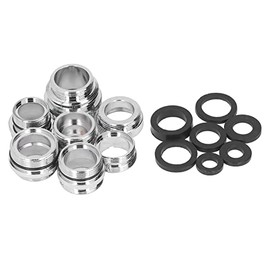 Kit de adaptador de grifo, adaptador de grifo de latón completo a prueba de herrumbre con junta para filtros de agua de fregadero de cocina de manguer