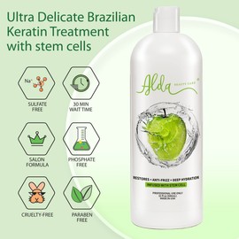 Alda Brazilian Keratin Treatment Formaldehyde Free Hair Straighteners 32 fl oz 1 Litre Libre de Formol Free Made in USA