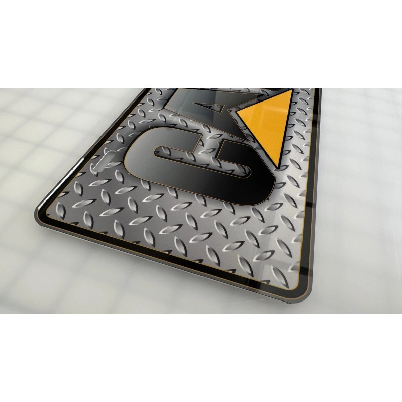 Caterpillar Cat Aluminum Sublimation .045" (1.12mm) License Plate