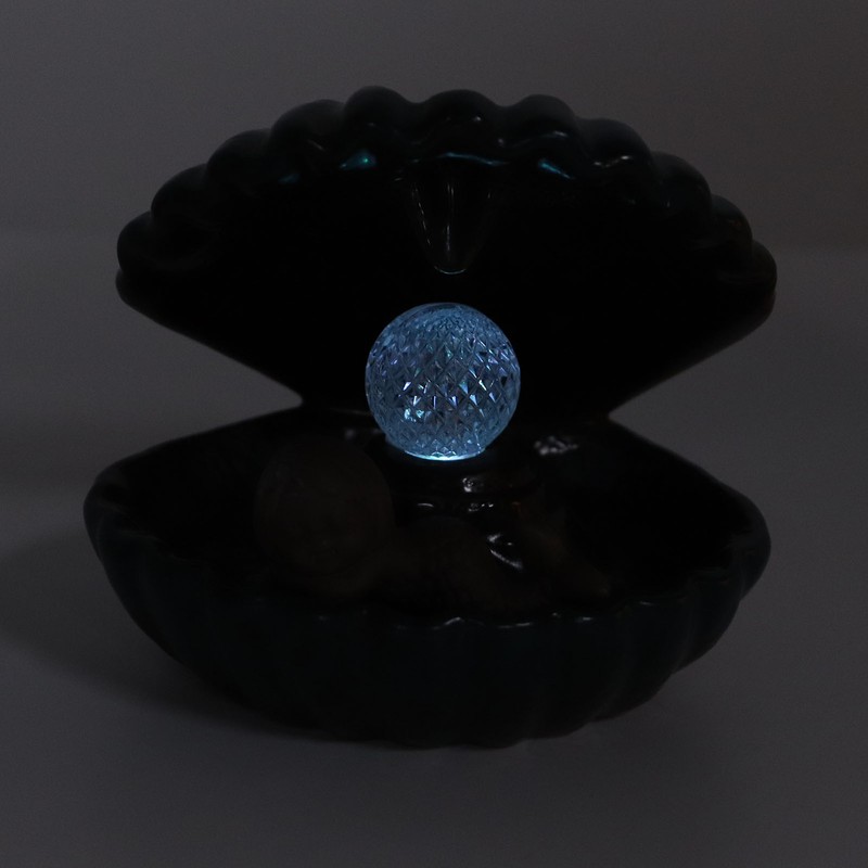 Incense Holder European Style Shell Shape LED Lamp Backflow Aromatherapy