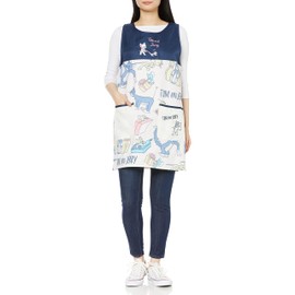 Marushin 4105021000 Tom and Jerry Orchid-type Apron, H 33.1 x W 24.2 inches (84 x 61.5 cm), Funny Tom and Jerry
