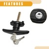 Partuto 1 Set Universal Truck Cap Lock Cap T-Handles w