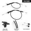 Front Left Right Interior Door Handle to Latch Cable Door