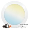 LUXRITE 8 Inch LED Disk Lights, 27W, 5CCT Selectable 2700K-