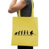 Evolution Ice Hockey Cotton Bag - Hockey Ice Puk Yellow