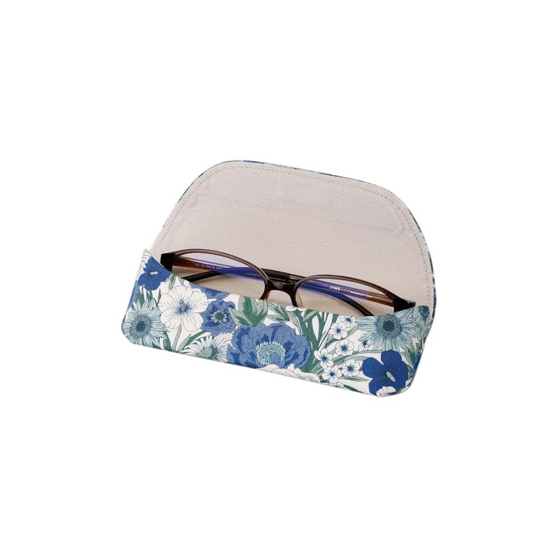 Pearl Eyeglass Case, Eyeglass Case, Semi-Hard Case, Magnetic, Unisex, Flower