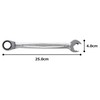 TONE Quick Ratchet Glasses Wrench RMQ-19 Double Side Width 0.7