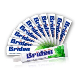 Briden pasta dental sin flúor caja con 10 piezas de 100mL