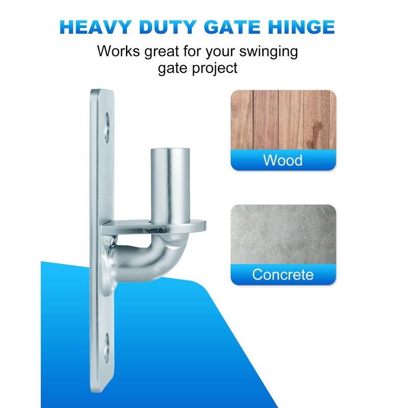 WENHUALI Wall Mount Gate Hinges 2 Pack Farm & Chain