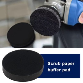 ECSiNG 5pcs Soft Sponge Buffering Pad 50 mm No Holes Hook and Loop Flocking Sponge Sanding Pad Soft Foam Interface Pad Sanding Sticks Sponge Cushion Buffer Backing Pad