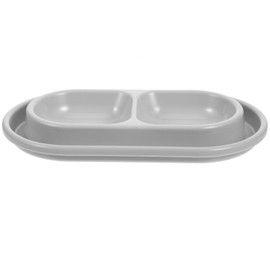 Milisten Ant Away Cat Dog Pet Food Bowls Double Dish Feeder No Ants Water Bowls Pet Feeding Dish Tray for Small Medium Large Dogs Pet Cats Kitten