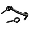 Merriway BH07626 Safety Gate Hook & Eye Black 2.1/2 Inch