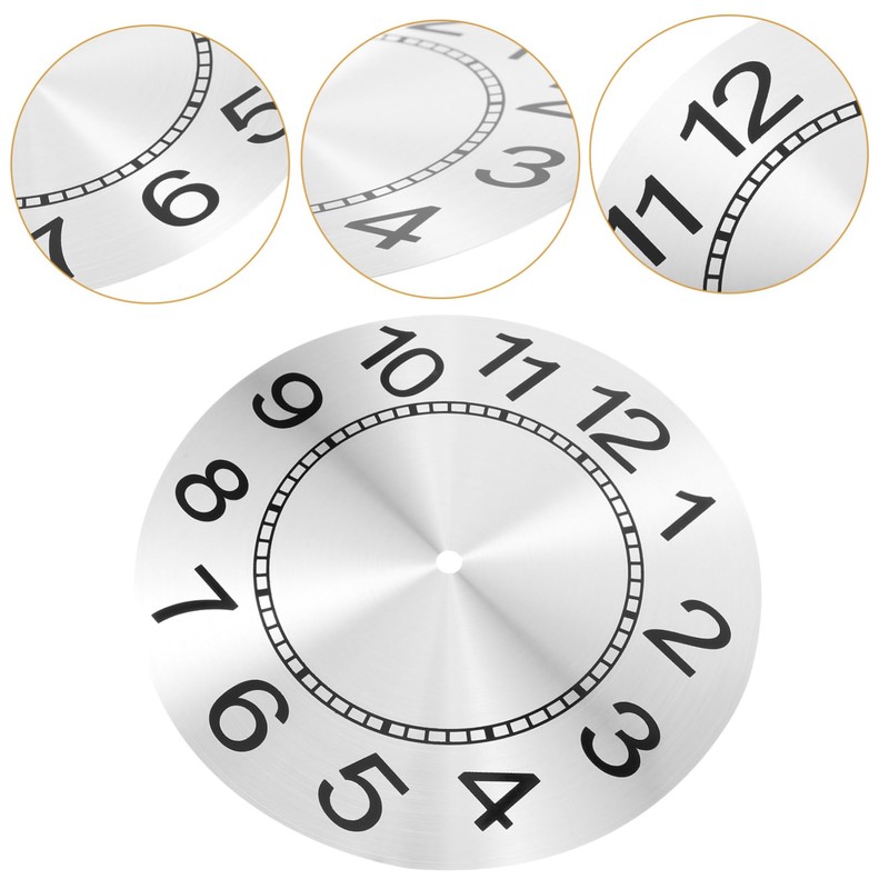 TEHAUX Replacement Round Clock Dial Panel DIY Clock Part with