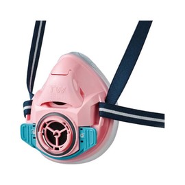 Shigematsu TW (TwoWay) TW01SC 11967 Replaceable Dust Mask / Direct Connection Small Poisoning Mask Pink M Size M Size (Absorption Can/Filter Sold Separately)