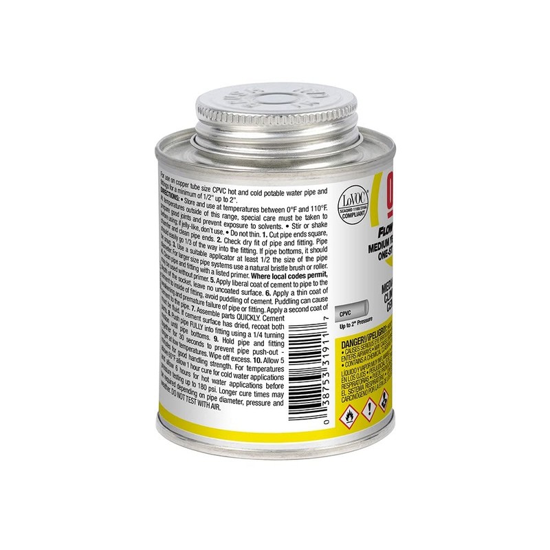 Oatey 31911 8 oz. CPVC All Weather Flowguard Gold 1-Step