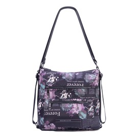 KUAJING Multiple Compartments Large Satchel Handbags Waterproof Nylon Crossbody Bags for Women Adjustable Strap Tote for Ladies(Multicoloured-3), Multicoloured-3