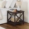 ChooChoo End Table, 24 Inch End Table with 2-Tier Storage