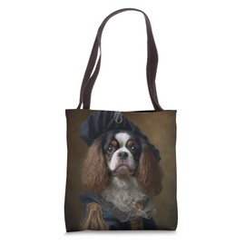 Royal Cavalier: Regal Spaniel Exudes Aristocratic Charm Tote Bag