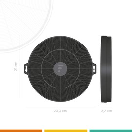 FC04-2 Carbon Filter / Activated Carbon Filter for Cooker Hood Suitable for Falmec Type A Cod. 103050102 114162 / Electrolux Universal/Bosch/Siemens/Neff 00353121 / Cooker Hood, Extractor Hood