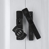 INIRET 2 Packs Black 180 Degree Barn Door Lock,Mechanical Password