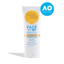 Bondi Sands SPF 50+ Fragrance Free Face Sunscreen Lotion 75mL
