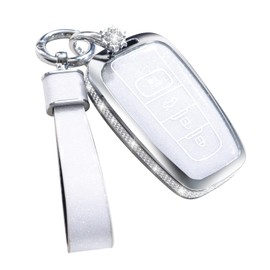 XUPEIXUN Key Fob Cover for 2018-2022 Toyota Camry RAV4 Highlander Avalon C-HR Prius Corolla GT86 Smart Key Case Shell Protector with Keychain Girly Women Cute