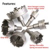 HSS Hole Saw Set, 4EVERHOPE 6 Pcs/Set Tooth Cutter Drill