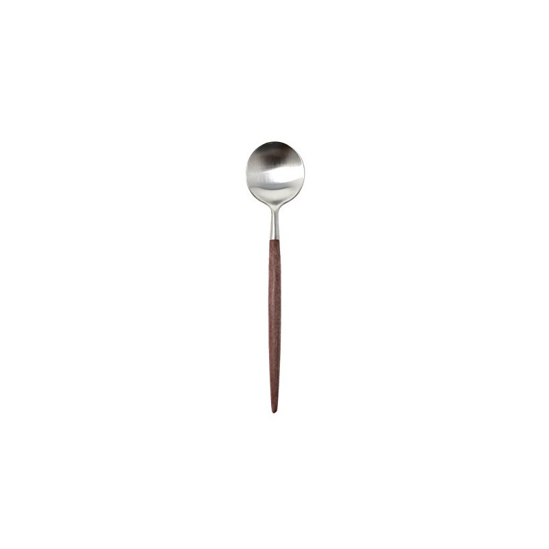 Cutipol (kutipo-ru) goa coffee/tea spoons, Brown/Matte Silver go11bf
