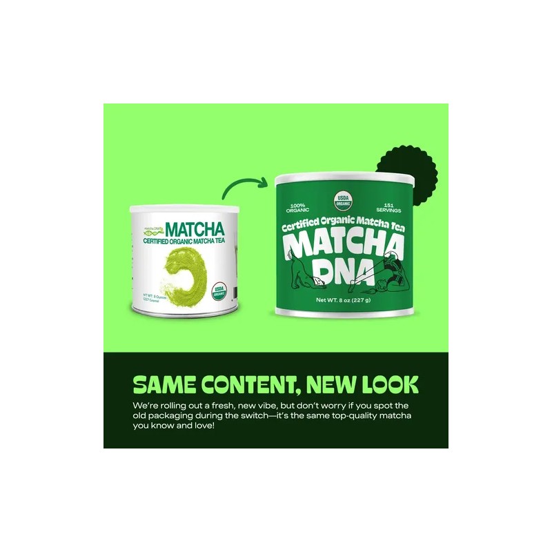 Matcha Dna Té Verde Matcha Orgánico En Polvo 8 Oz