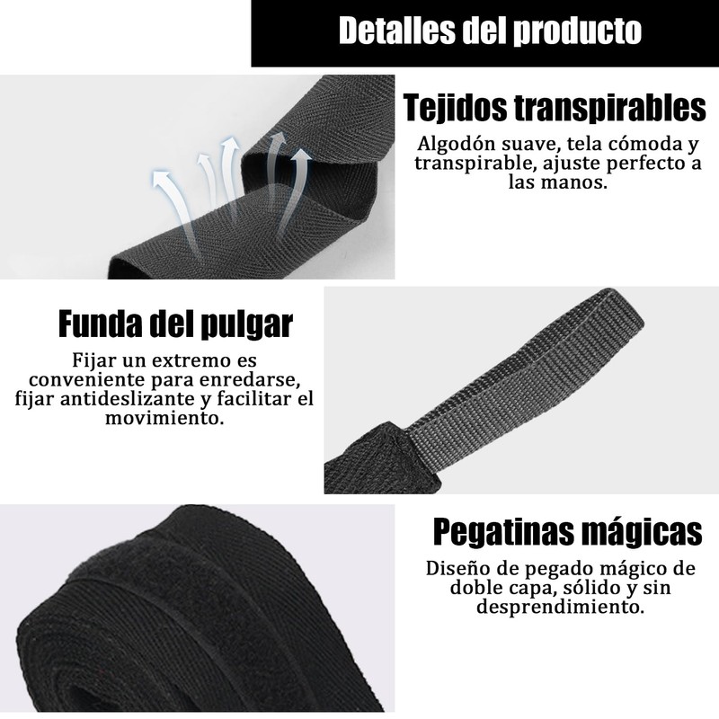 Vendas para Boxeo, Vendas Elásticas de Boxeo, Ringside Vendas para
