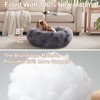 BedStill 30 inches Donut Dog Bed for Medium Dogs,Calming Fluffy