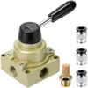 VIILOCK Rotary Lever Hand Valve HV-04, 3 Position 4 Way