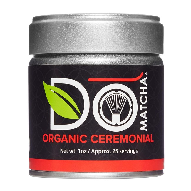 DoMatcha - Organic Ceremonial Green Tea Matcha Powder, Natural Source of Antioxidants, Caffeine, and L-Theanine, Promotes Focus and Relaxation, Kosher, 25 Servings (1 oz)