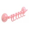 J.H. Company Perchero Adherible Multiusos Baño O Cocina 6 Ganchos Mx-92 Color Rosa